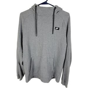Nike Sportswear mens Modern Tech heather grey hoodie size Medium